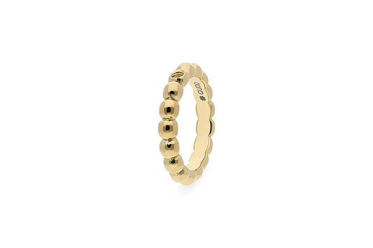 Qudo Veroli Basic Bubble Gold Ring