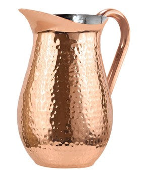Beverage Pitcher w/Copper Plated