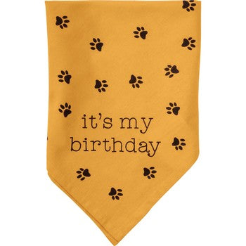 Big Deal/My Birthday Small Reversible Pet Bandana