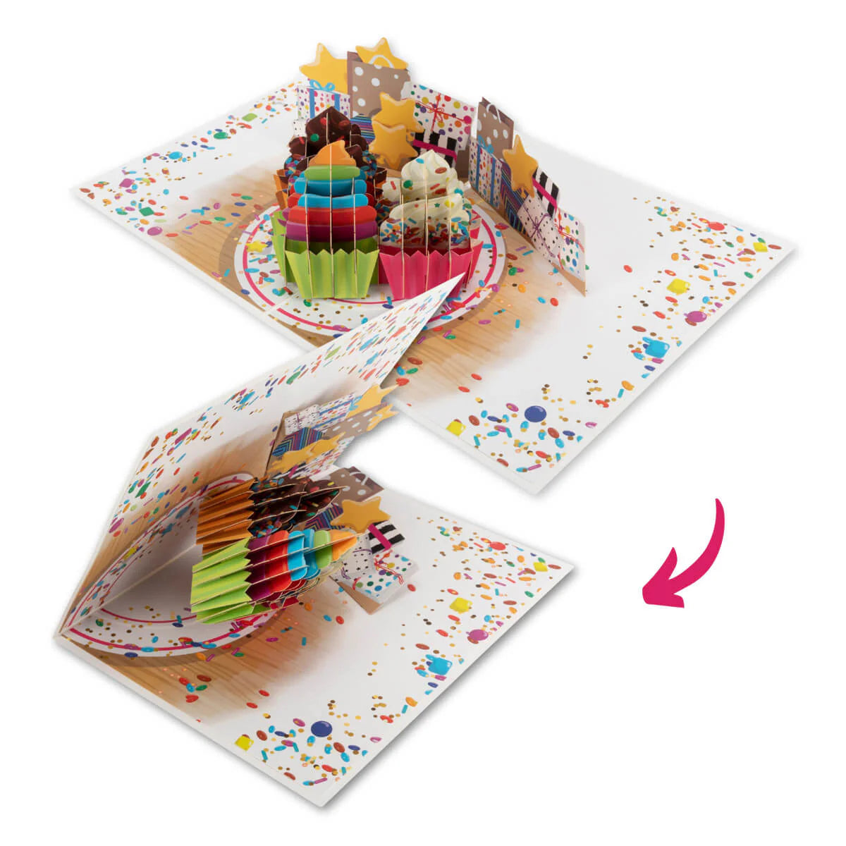 Celebration Cupcakes Pop Up Card