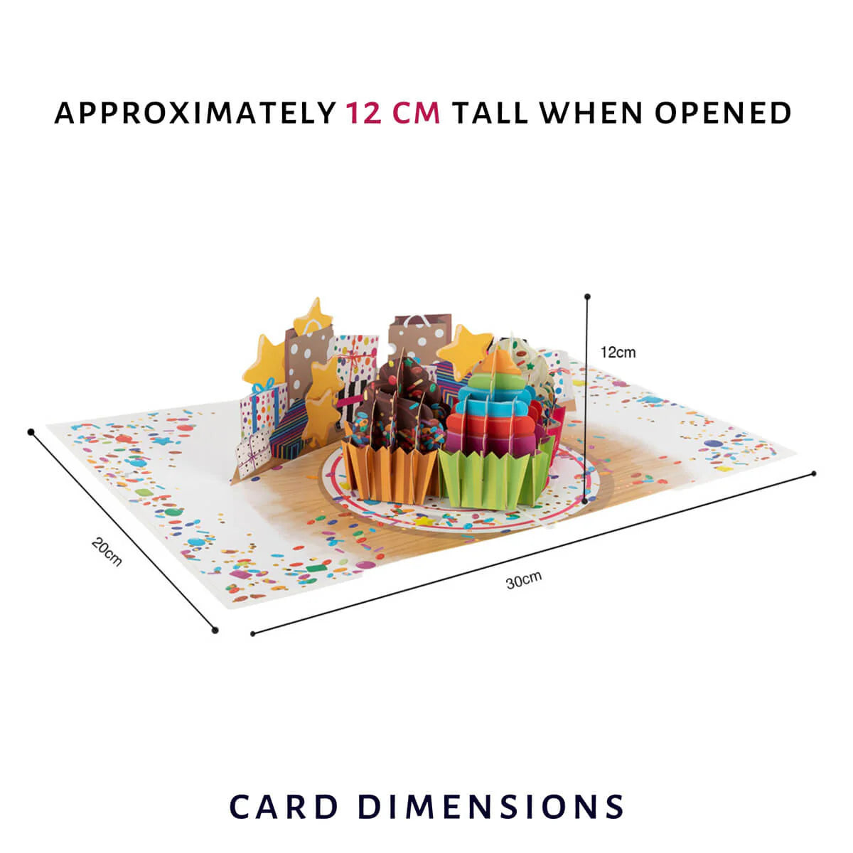 Celebration Cupcakes Pop Up Card