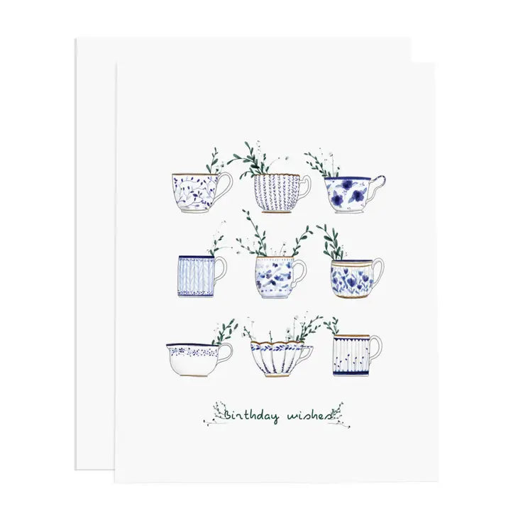 Birthday Wishes Tea Greeting Card