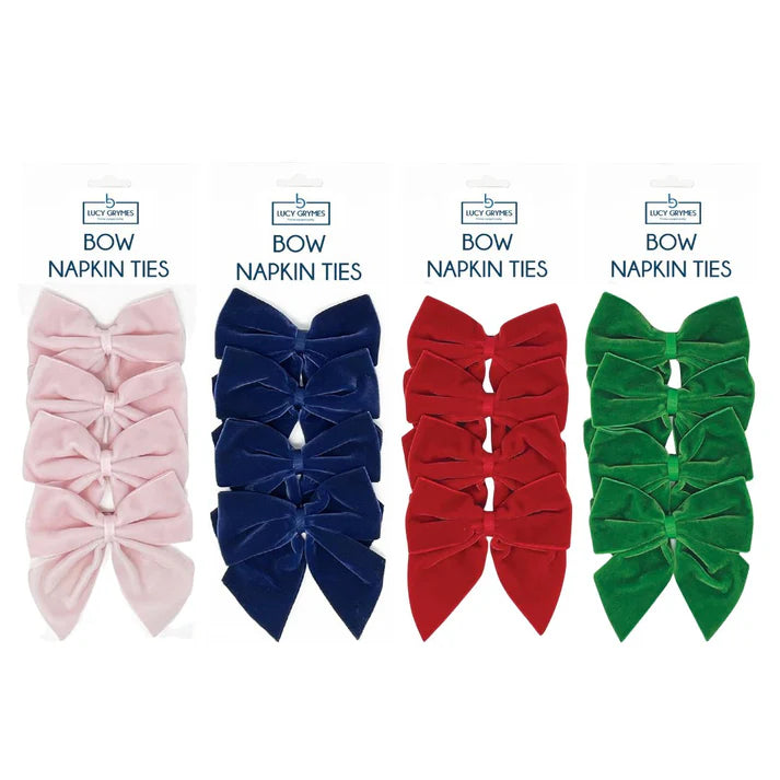 Velvet Bow Napkin Ties