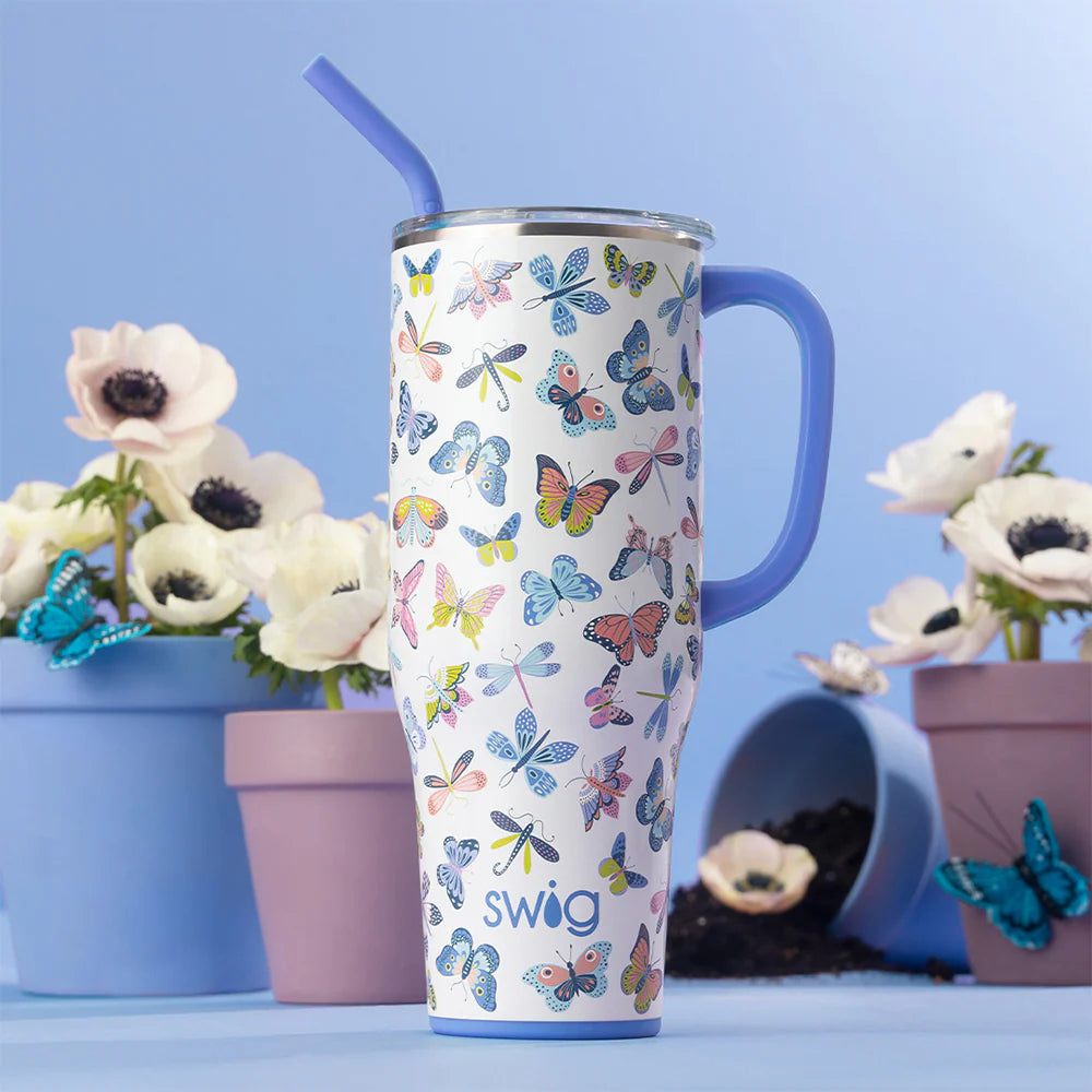 Swig Life Butterfly Bliss Mega Mug Tumbler - 40oz