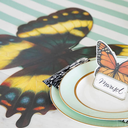 Die Cut Butterfly Snowflake Placemats