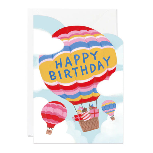 Air Balloon Birthday Card