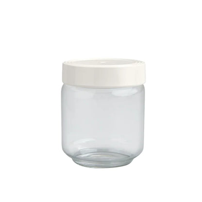 Nora Fleming: Pinstripe Melamine and Glass Medium Canister Jar