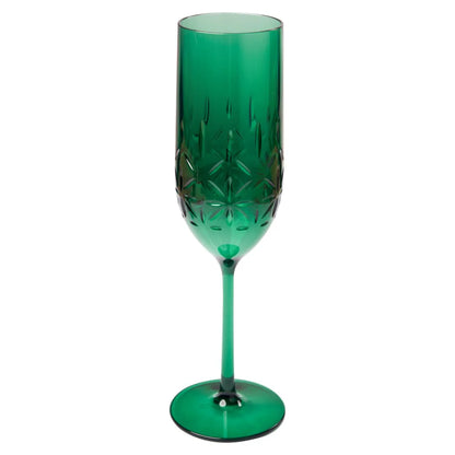 Classic Green Tumblers, Wine and Cocktail Glasses & Pitcher