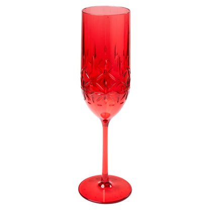 Classic Red Tumblers, Wine and Cocktail Glasses, & Pitcher