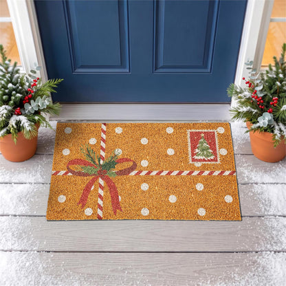 Christmas Postcard Coir Mat