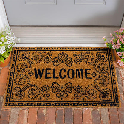 Americana BOHO Welcome Coir Mat