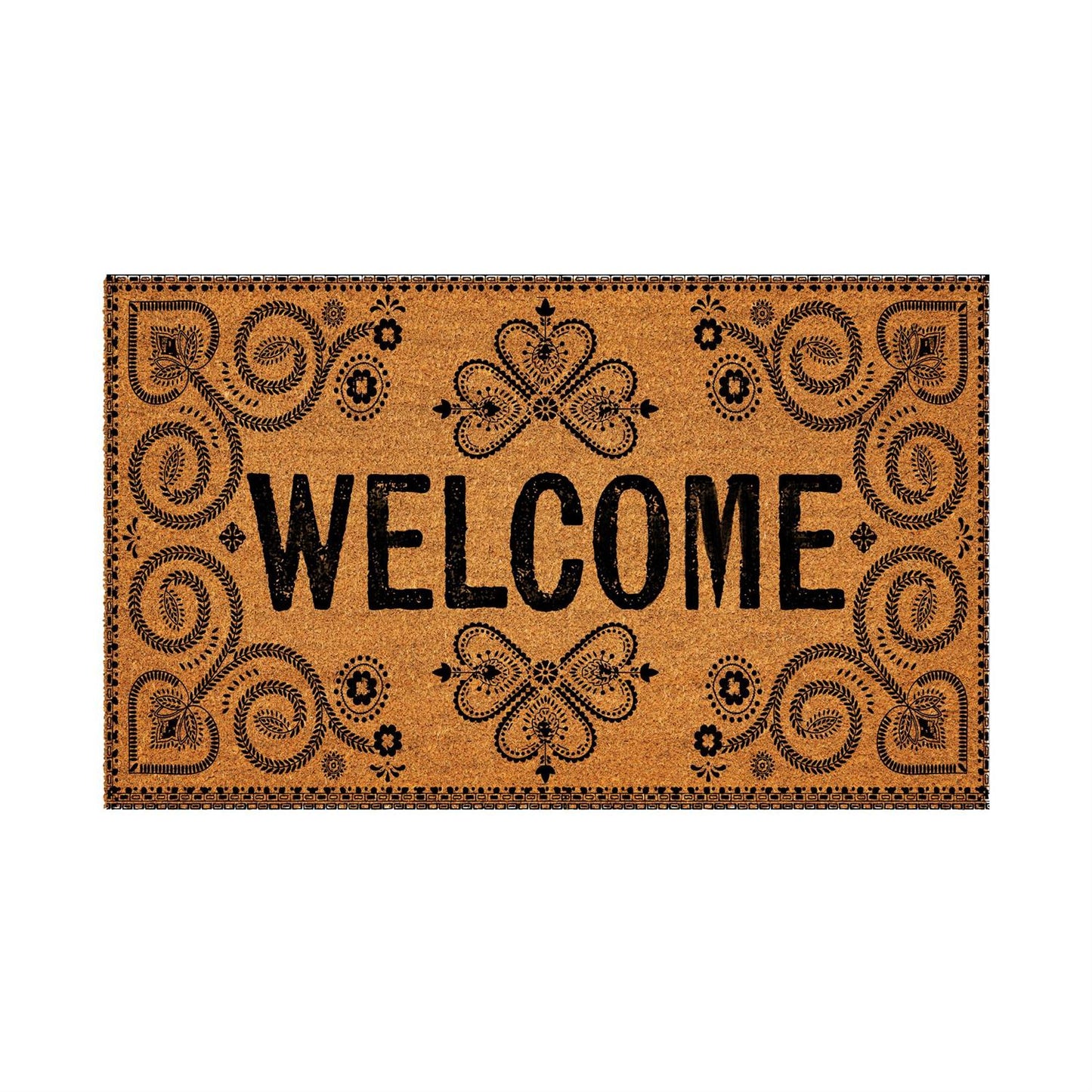Americana BOHO Welcome Coir Mat