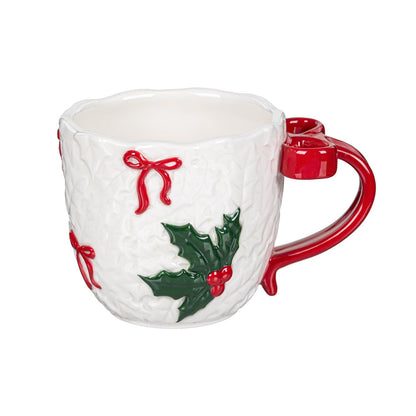 Holly Berries & Bows Mug