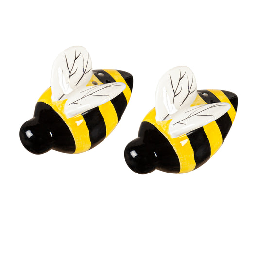 Ceramic Bumble Bee Salt & Pepper Shaker Set