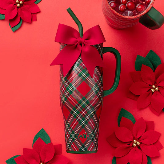 Christmas Plaid Mega Mug Tumbler - 40 oz.