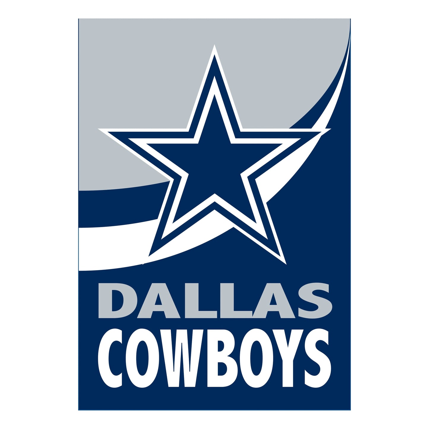 Dallas Cowboys House Burlap Flag