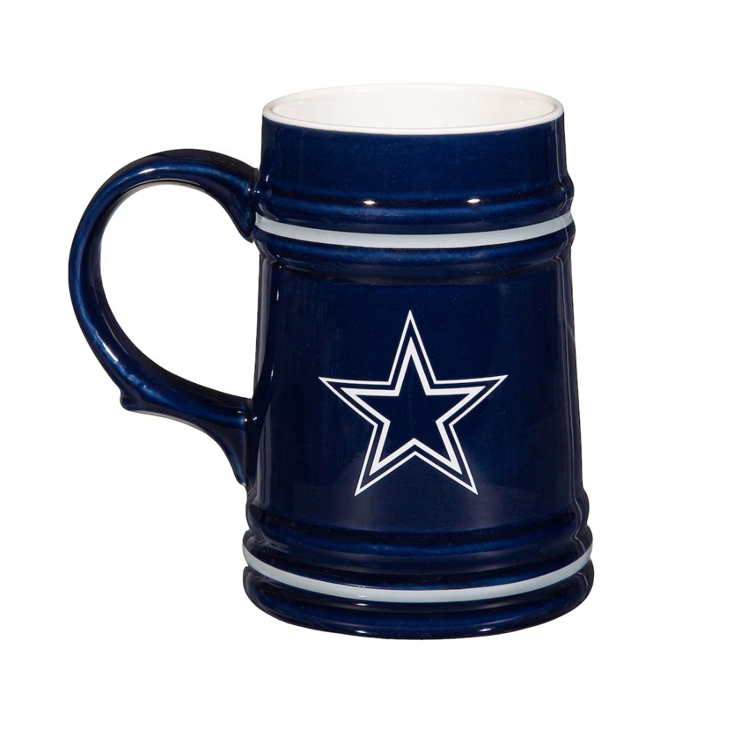 Dallas Cowboys 24oz. Ceramic Stein Cup with Gift Box