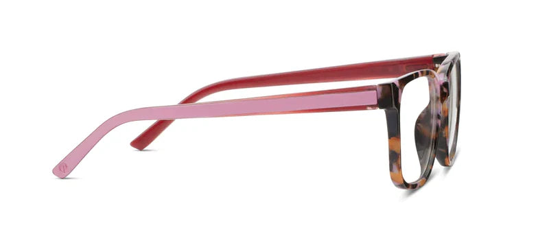 Pink Botanico Blue Light Reader Glasses by Peepers