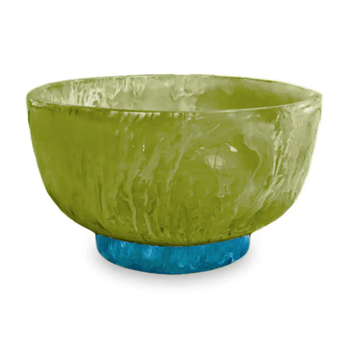 Beatriz Ball Rio Bowl - Green With Blue Base