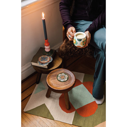 Disco Formation Beaded Coasters - Set of 4