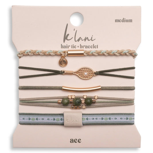 "Ace" Tennis Hair Tie Bracelets