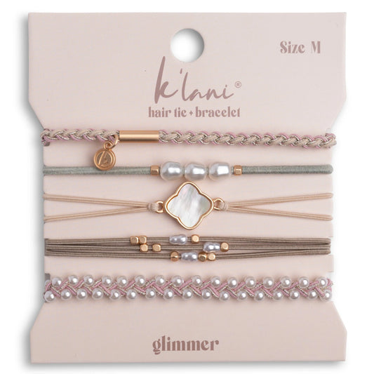 "Glimmer" Hair Tie Bracelets