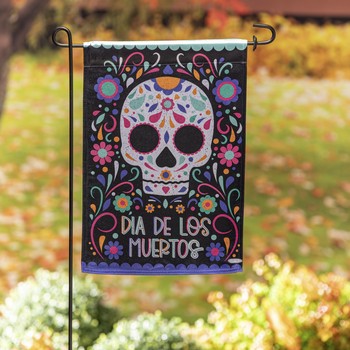 Day of the Dead Garden Flag