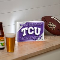 Desklite LED Decor, Rectangle, College Football, Texas Christian University