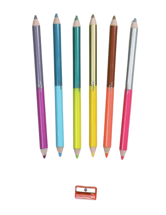 6 Jumbo Double-Sided Pencils