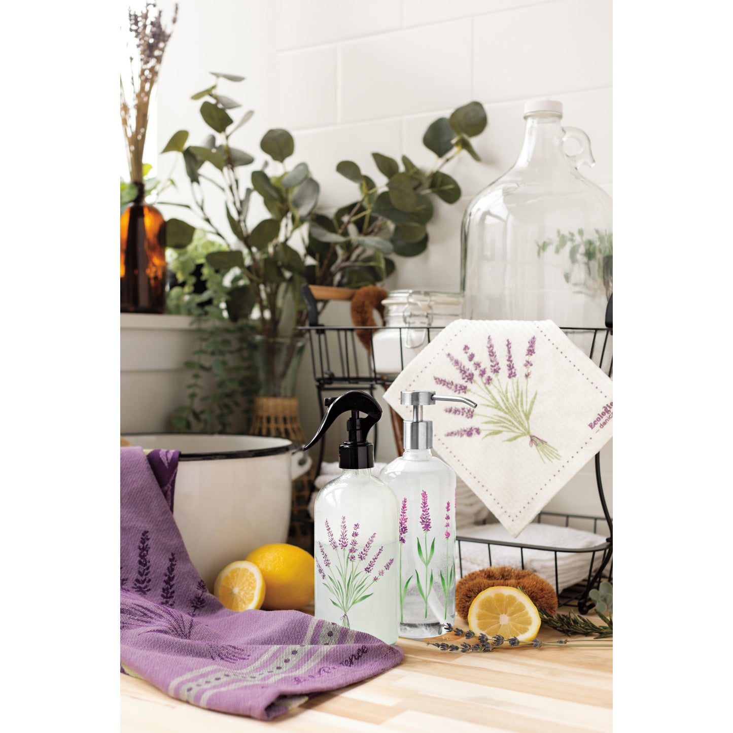 Lavender Swedish Dishcloth