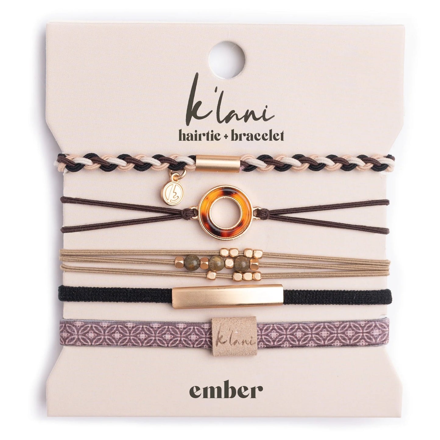 "Ember" Charm Hair Tie Bracelets