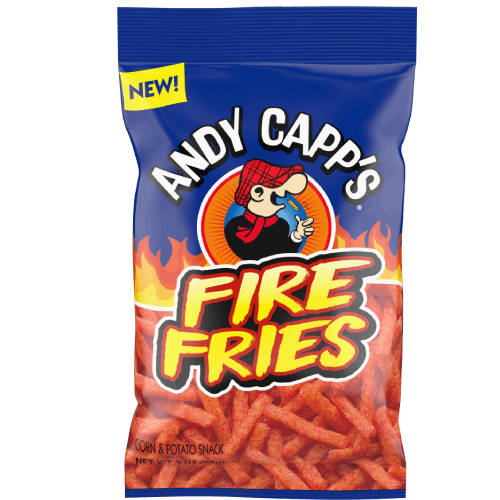 Andy Capp's Fire Fries, Corn & Potato Snacks, 3 oz.