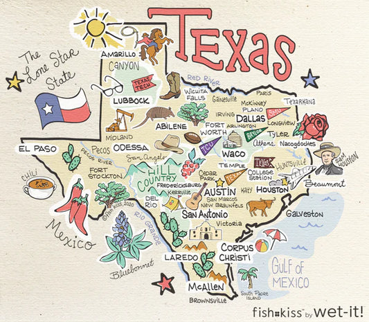 State of Texas Swedish Wet-It Cloth