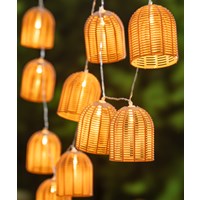 Faux Rattan String Lights