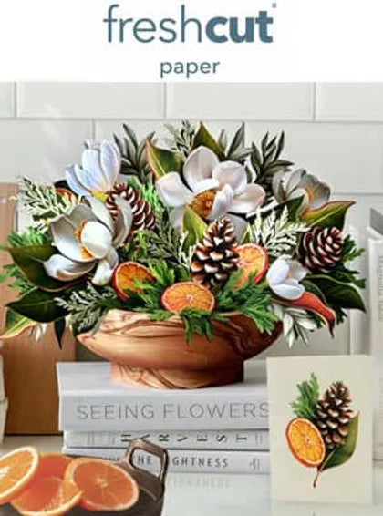 Magnolia Pop-Up Bouquet Greeting Card