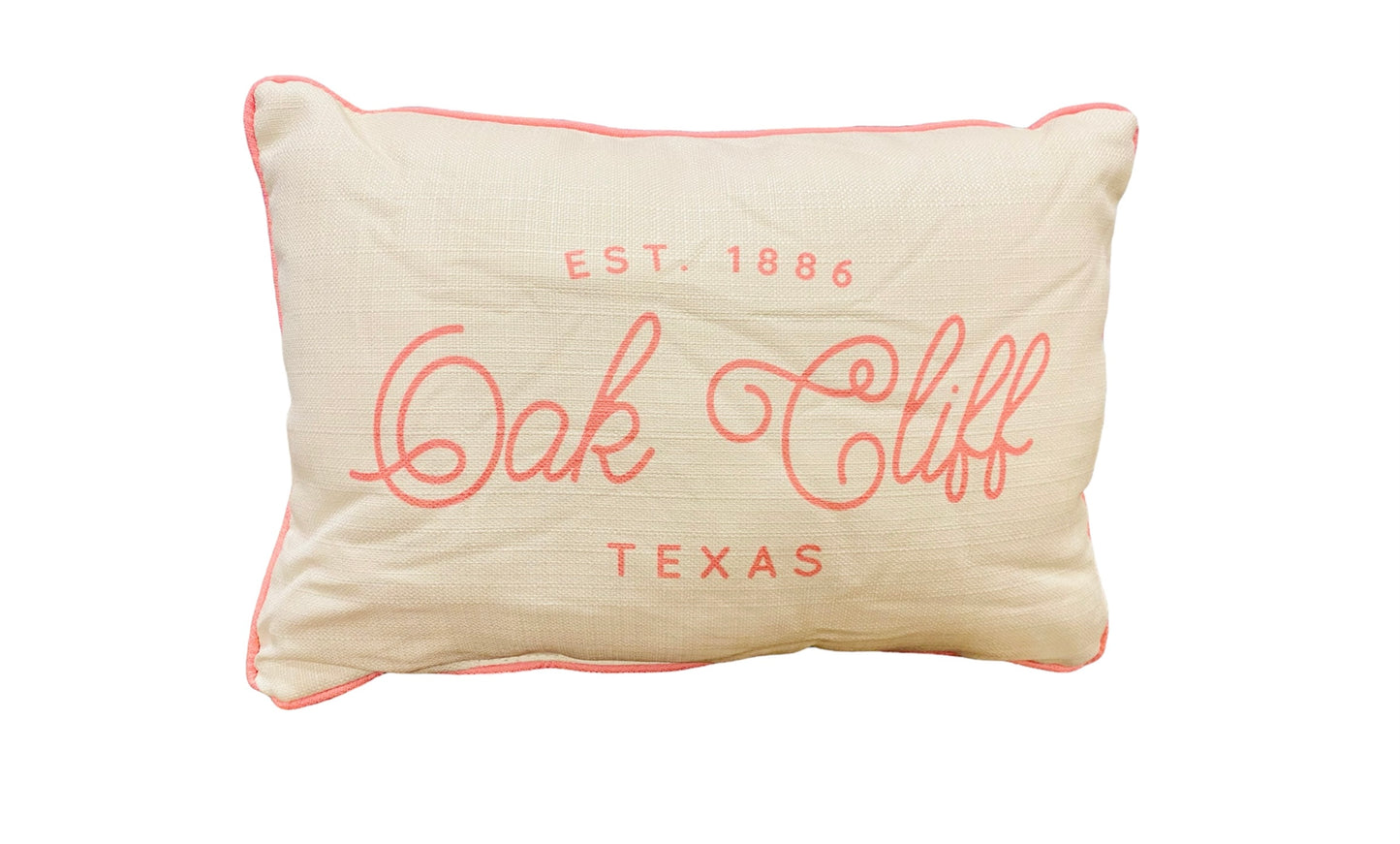 Oak Cliff Texas Lumbar Throw Pillow