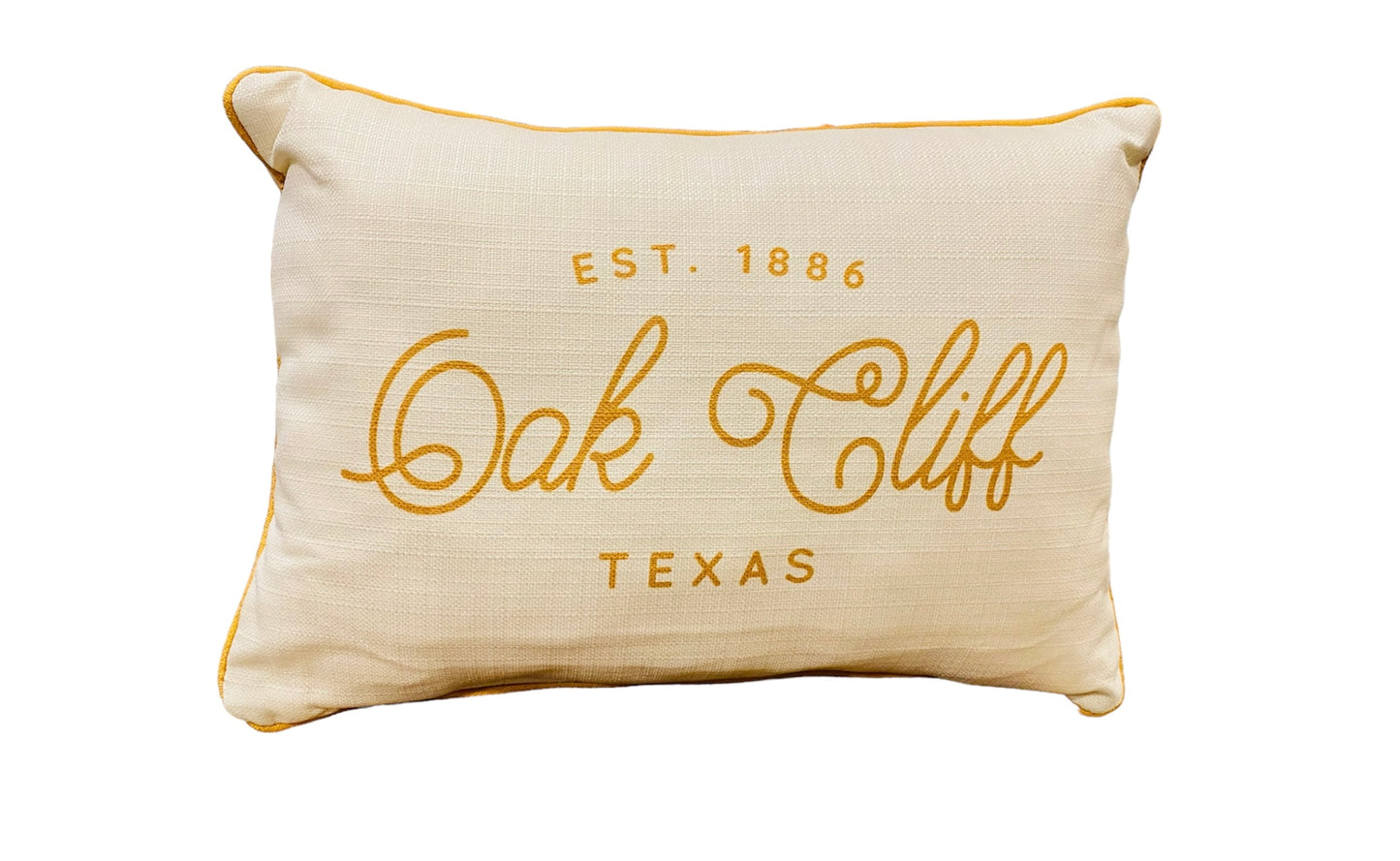 Oak Cliff Texas Lumbar Throw Pillow