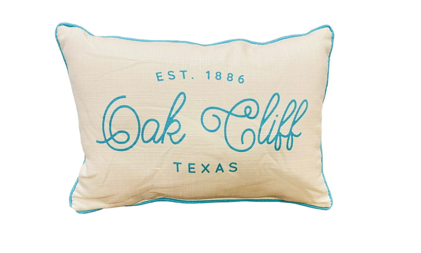 Oak Cliff Texas Lumbar Throw Pillow