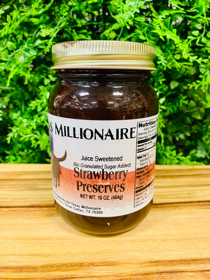 Texas Millionaire Strawberry Preserves - 16oz