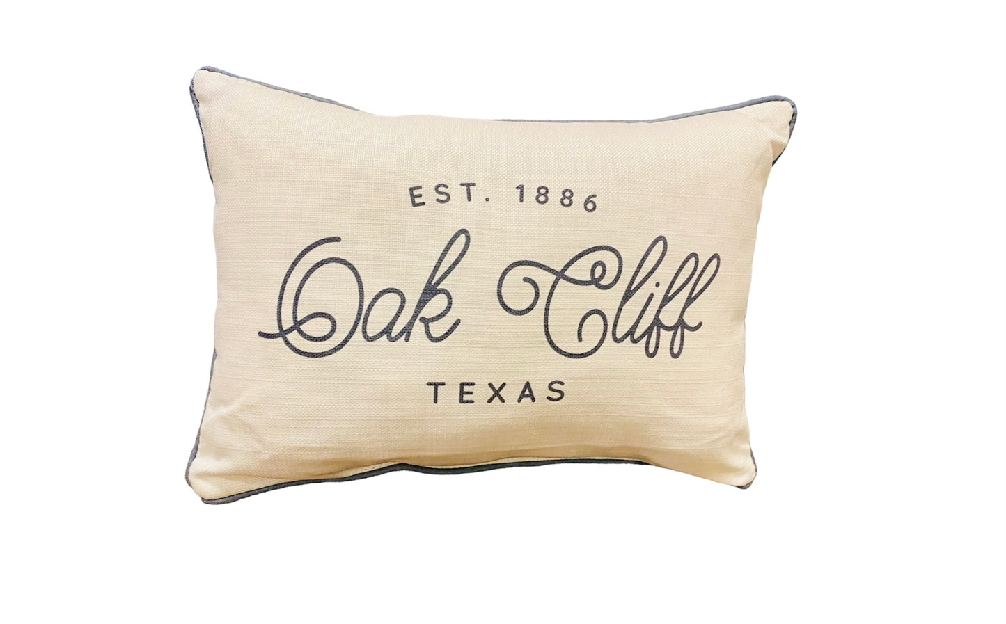 Oak Cliff Texas Lumbar Throw Pillow