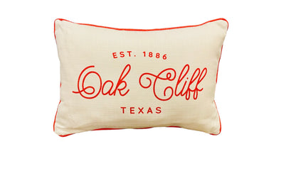 Oak Cliff Texas Throw Pillow