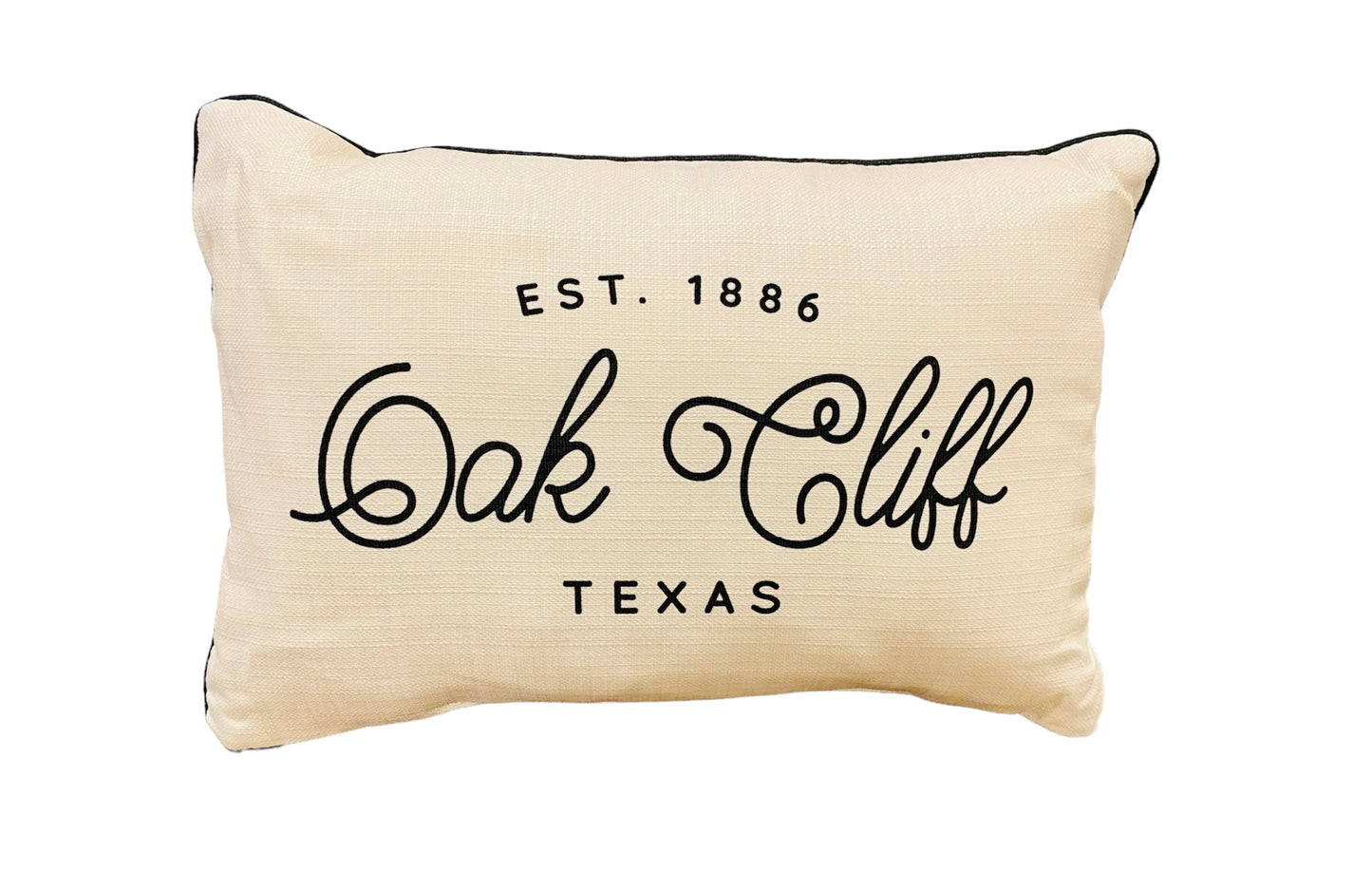 Oak Cliff Texas Lumbar Throw Pillow