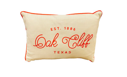 Oak Cliff Texas Throw Pillow