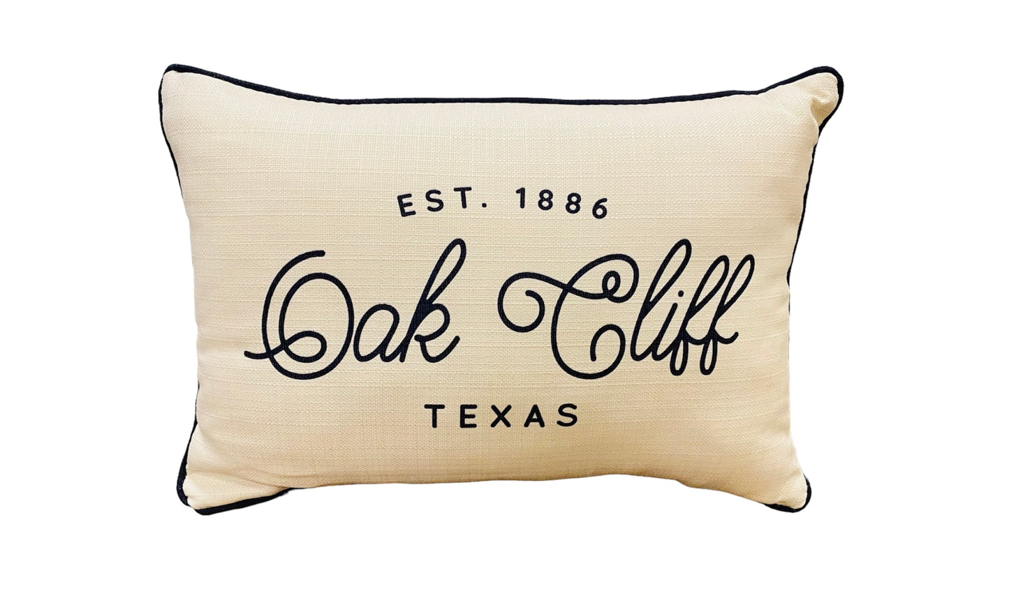 Oak Cliff Texas Lumbar Throw Pillow