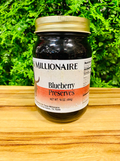 Texas Millionaire Blueberry Preserves - 16oz