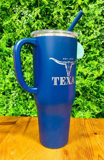 Swig Life Navy Blue Texas Mega Mug Tumbler (40oz)