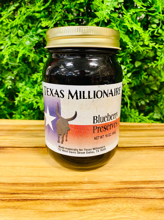 Texas Millionaire Blueberry Preserves - 16oz