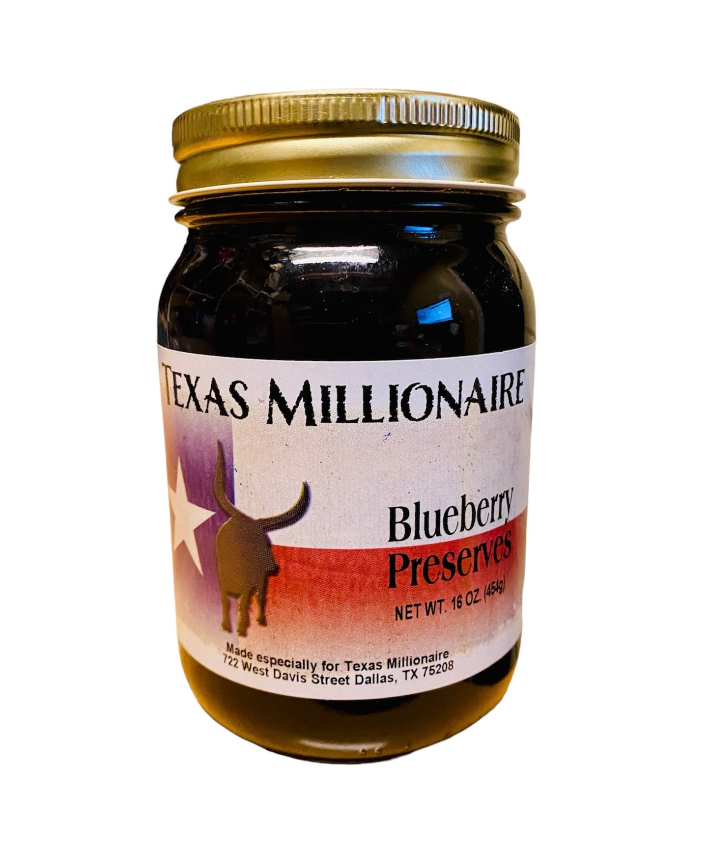 Texas Millionaire Blueberry Preserves - 16oz