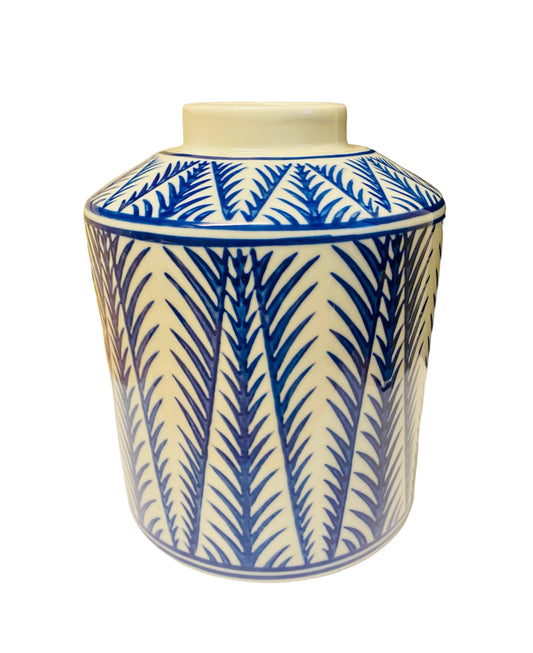 Blue and White Ceramic Decorative Vase