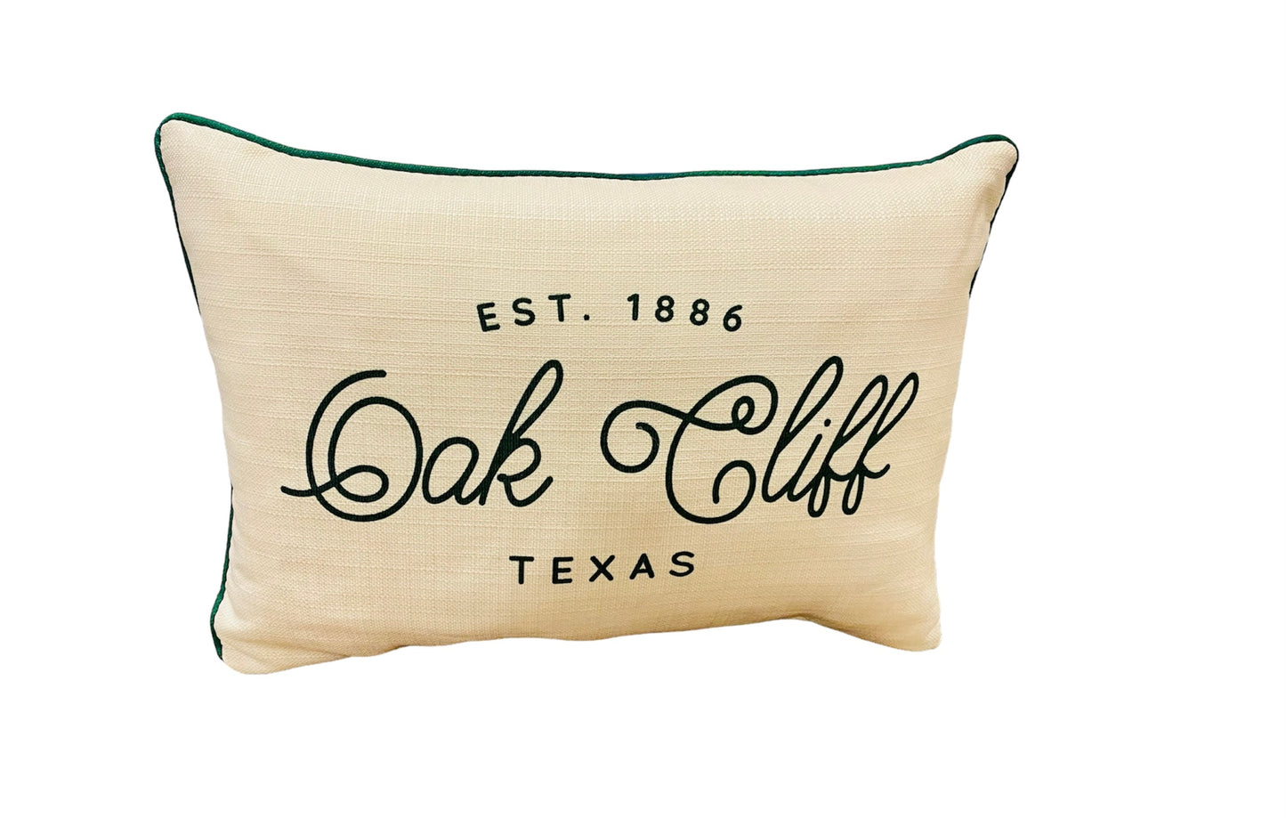 Oak Cliff Texas Lumbar Throw Pillow